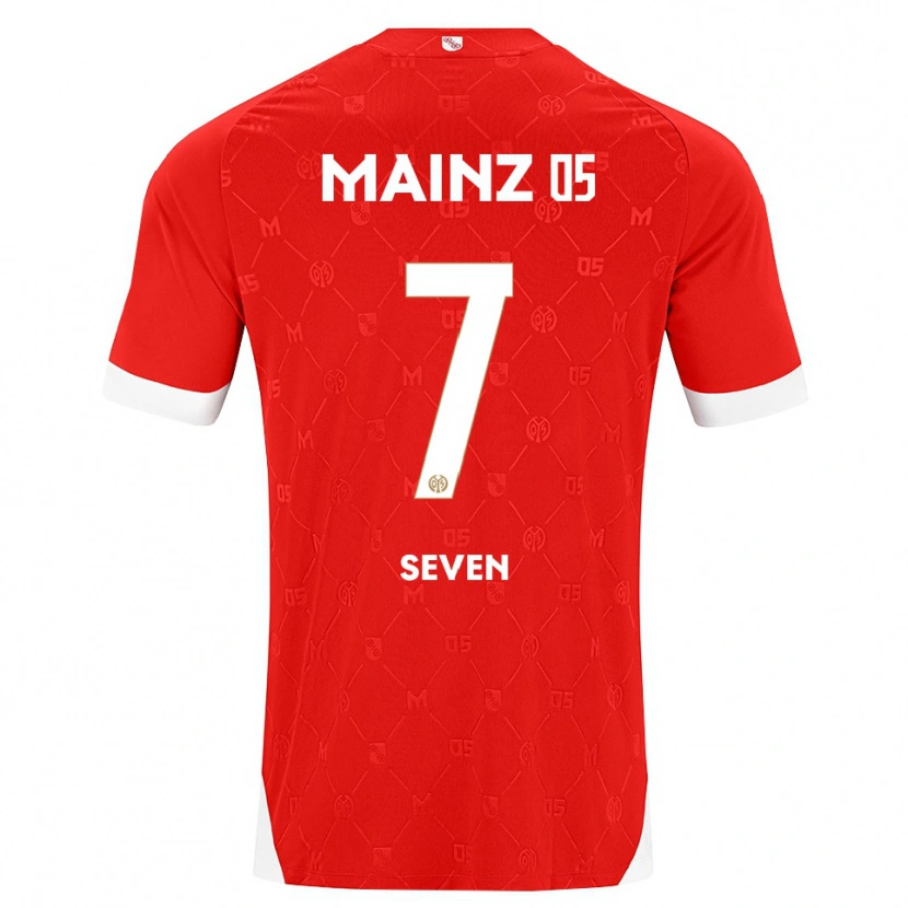 Danxen Pánské Justin Seven #7 Červená Bílá Domů Hráčské Dresy 2026/27 Dres