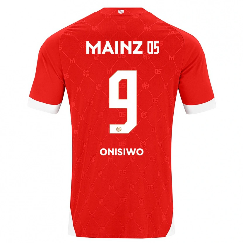 Danxen Pánské Karim Onisiwo #9 Červená Bílá Domů Hráčské Dresy 2026/27 Dres