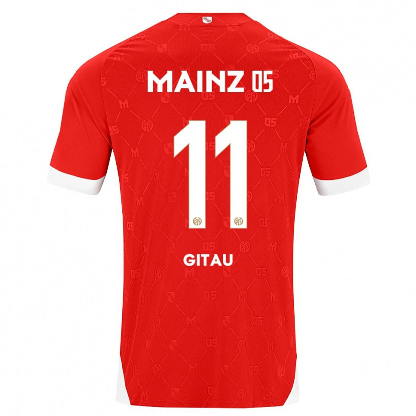 Danxen Pánské Andre Gitau #11 Červená Bílá Domů Hráčské Dresy 2026/27 Dres