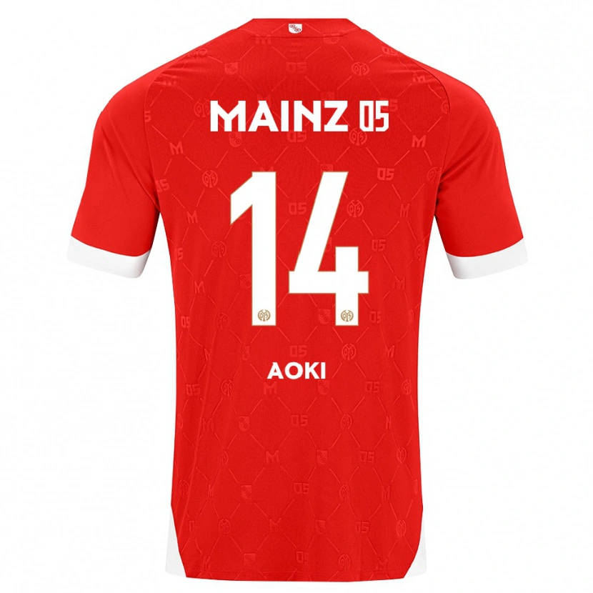 Danxen Pánské Hiyori Aoki #14 Červená Bílá Domů Hráčské Dresy 2026/27 Dres