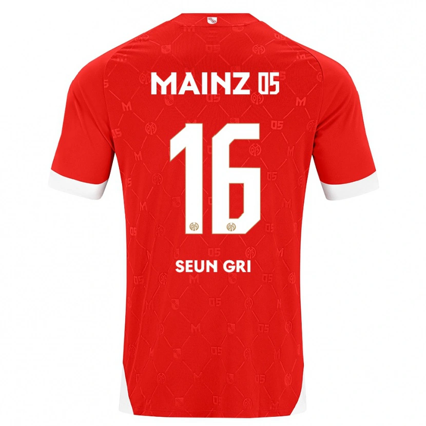Danxen Pánské Seun-Gri Lee #16 Červená Bílá Domů Hráčské Dresy 2026/27 Dres