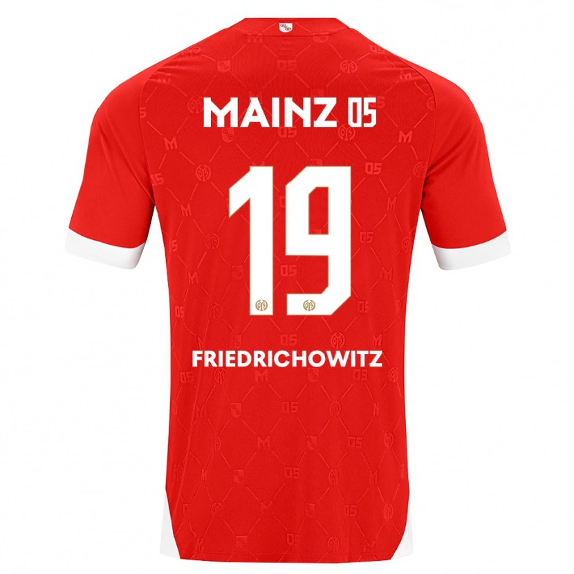 Danxen Pánské Anna Friedrichowitz #19 Červená Bílá Domů Hráčské Dresy 2026/27 Dres