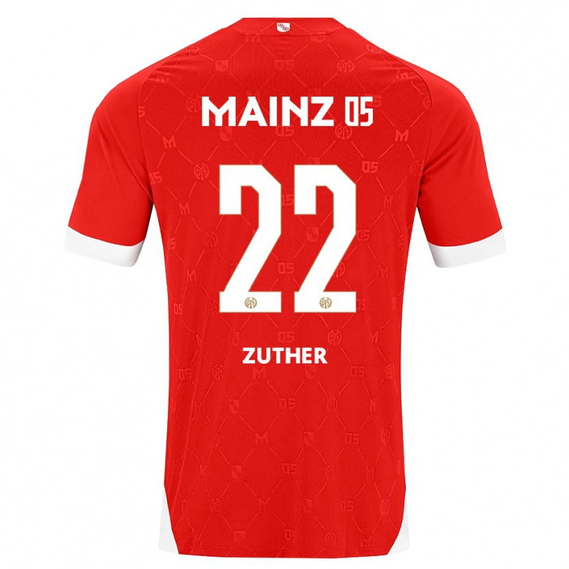 Danxen Pánské Pit Zuther #22 Červená Bílá Domů Hráčské Dresy 2026/27 Dres
