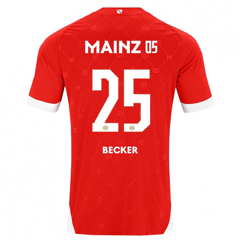 Danxen Pánské Kathrin Becker #25 Červená Bílá Domů Hráčské Dresy 2026/27 Dres