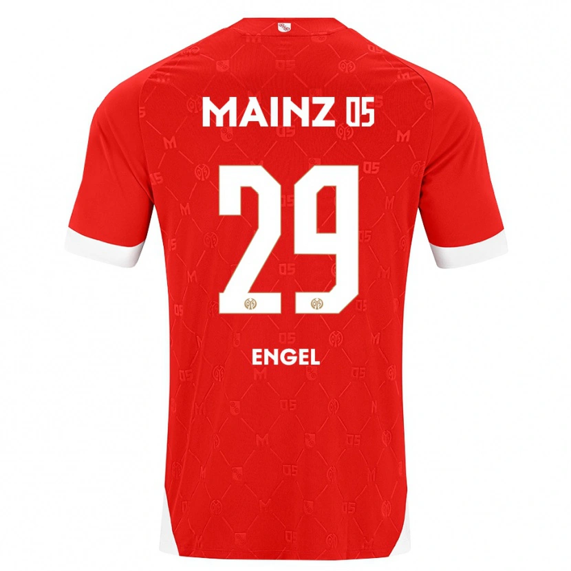 Danxen Pánské Fritz Engel #29 Červená Bílá Domů Hráčské Dresy 2026/27 Dres
