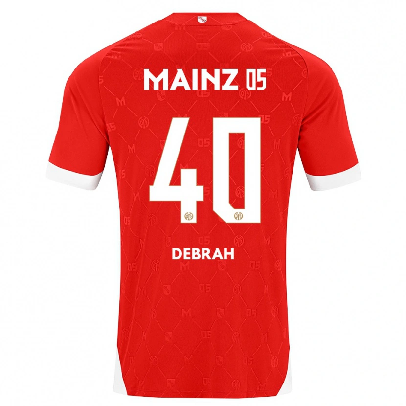 Danxen Pánské Jeremiah Debrah #40 Červená Bílá Domů Hráčské Dresy 2026/27 Dres