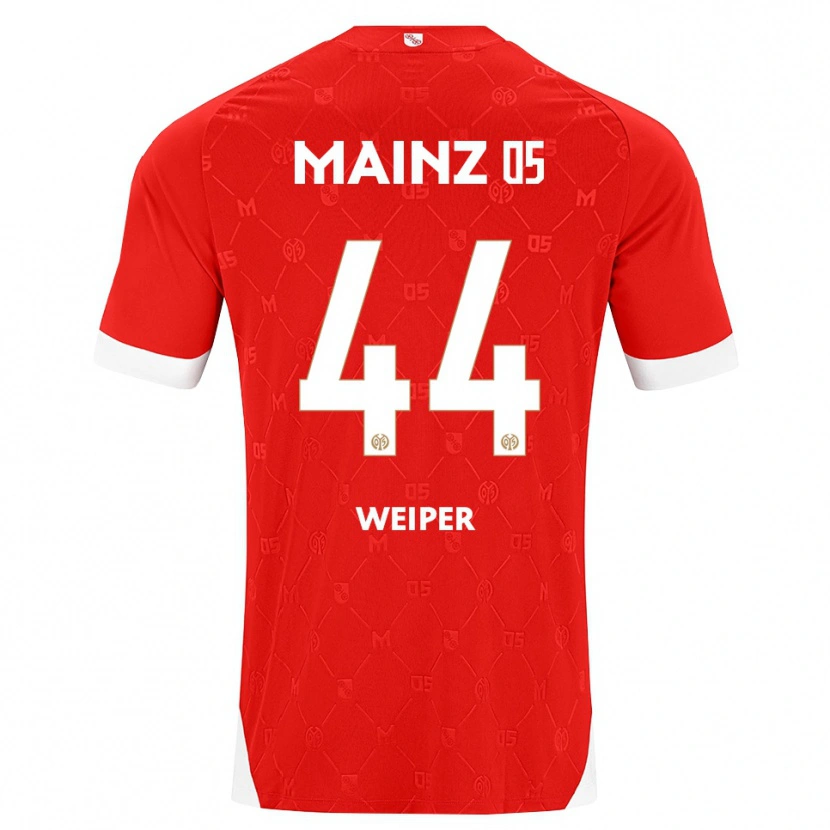 Danxen Pánské Nelson Weiper #44 Červená Bílá Domů Hráčské Dresy 2026/27 Dres