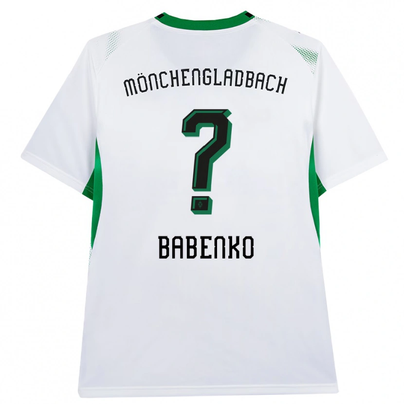 Danxen Pánské Artur Babenko #0 Bílá Černá Zelená Domů Hráčské Dresy 2026/27 Dres