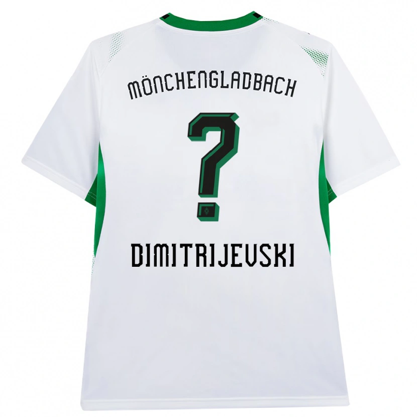 Danxen Pánské Maximilian Dimitrijevski #0 Bílá Černá Zelená Domů Hráčské Dresy 2026/27 Dres