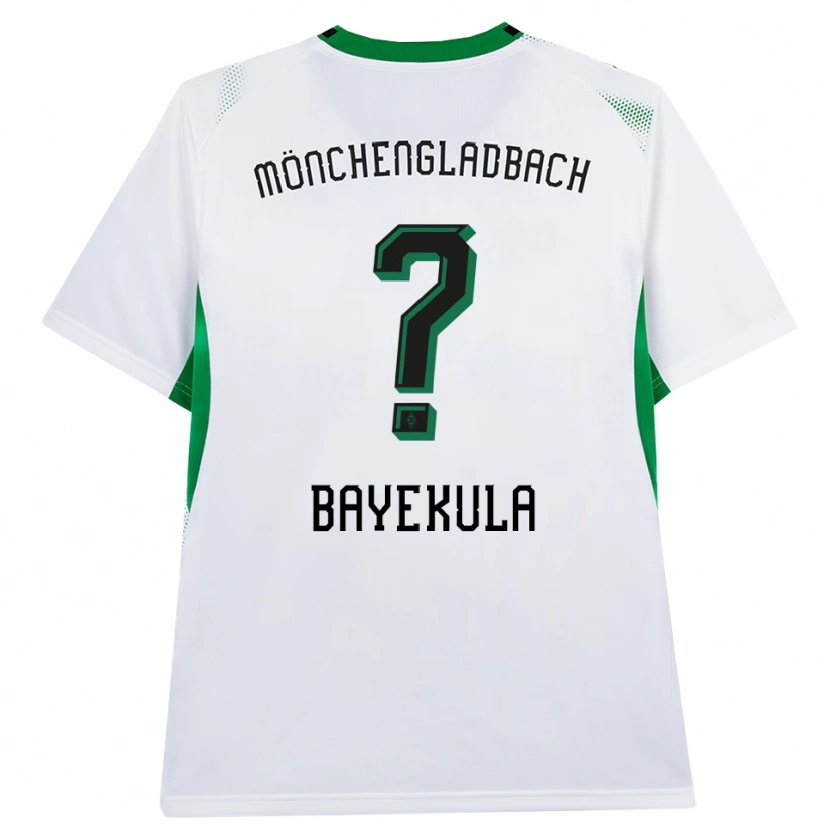 Danxen Pánské Emilyo Bayekula #0 Bílá Černá Zelená Domů Hráčské Dresy 2026/27 Dres