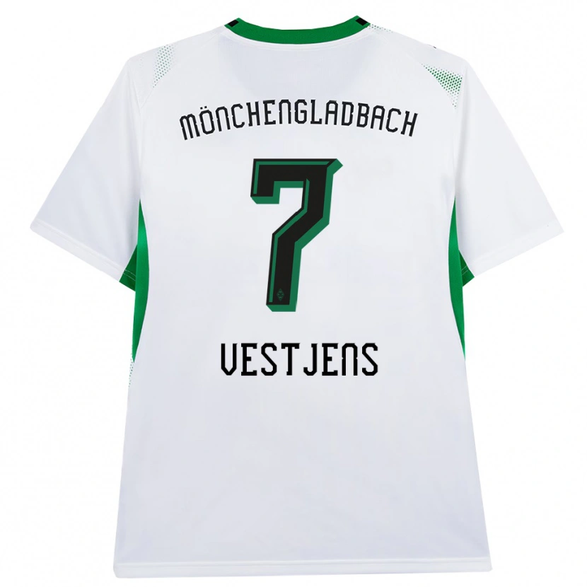 Danxen Pánské Kenny Vestjens #7 Bílá Černá Zelená Domů Hráčské Dresy 2026/27 Dres