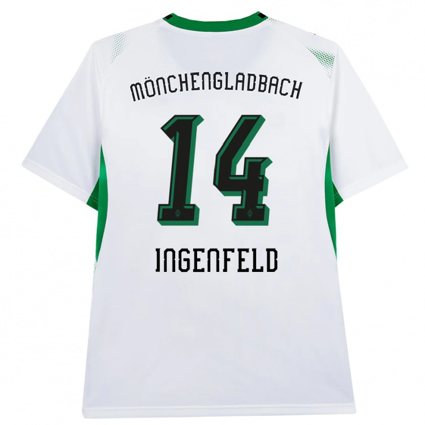 Danxen Pánské Paul Ingenfeld #14 Bílá Černá Zelená Domů Hráčské Dresy 2026/27 Dres