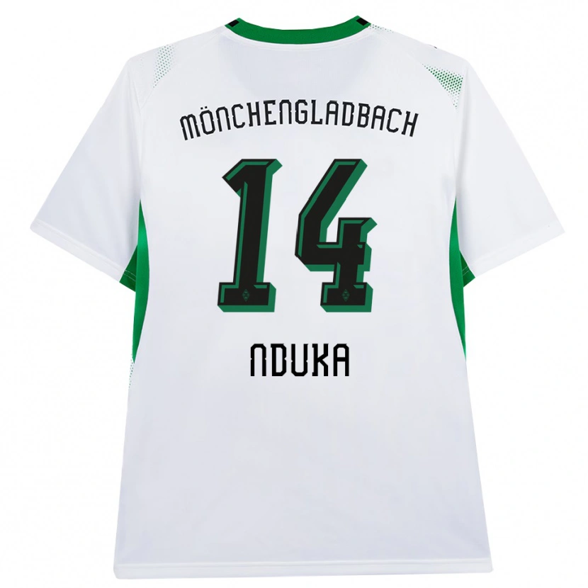 Danxen Pánské Michael Nduka #14 Bílá Černá Zelená Domů Hráčské Dresy 2026/27 Dres