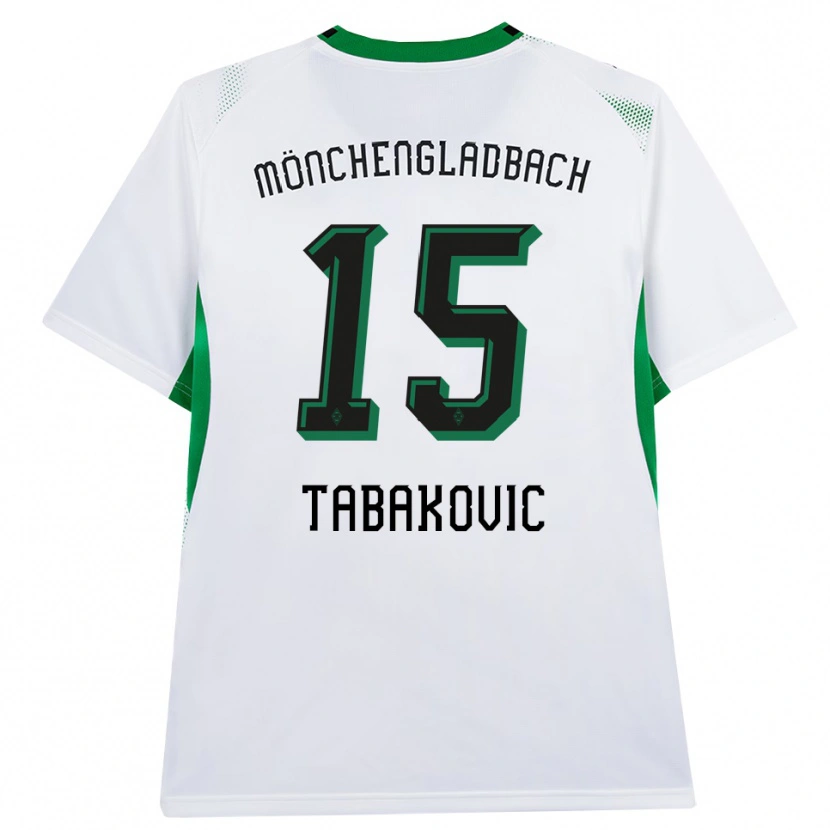 Danxen Pánské Haris Tabakovic #15 Bílá Černá Zelená Domů Hráčské Dresy 2026/27 Dres
