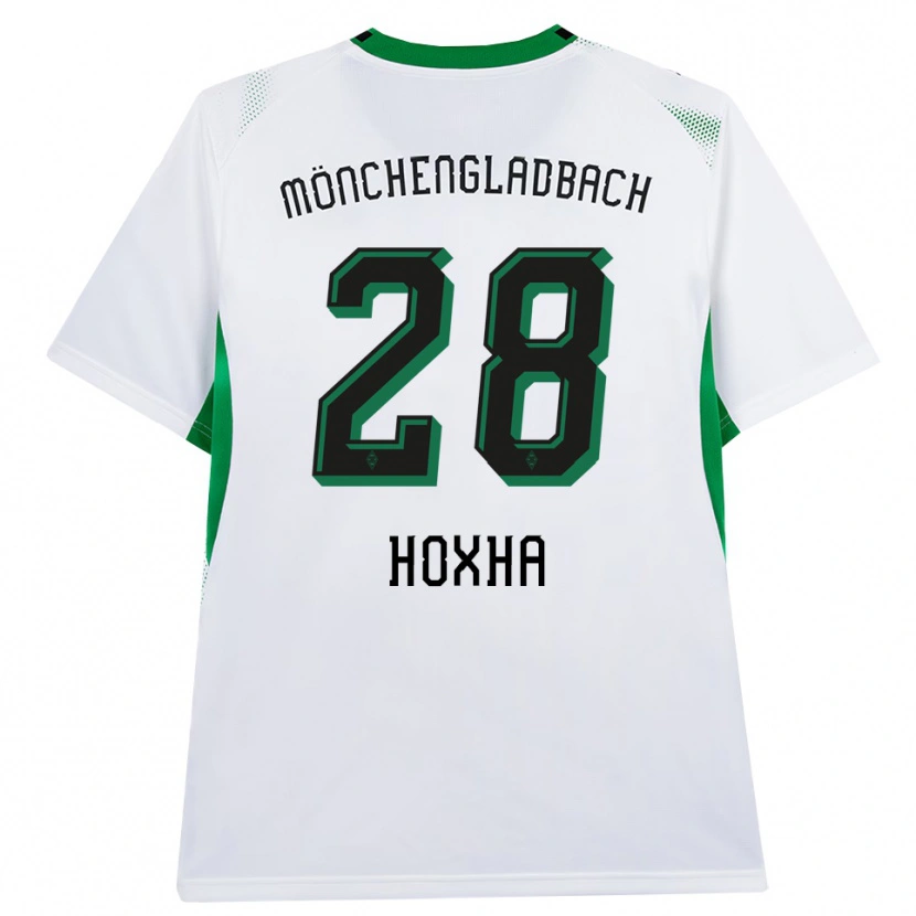 Danxen Pánské Flavjo Hoxha #28 Bílá Černá Zelená Domů Hráčské Dresy 2026/27 Dres