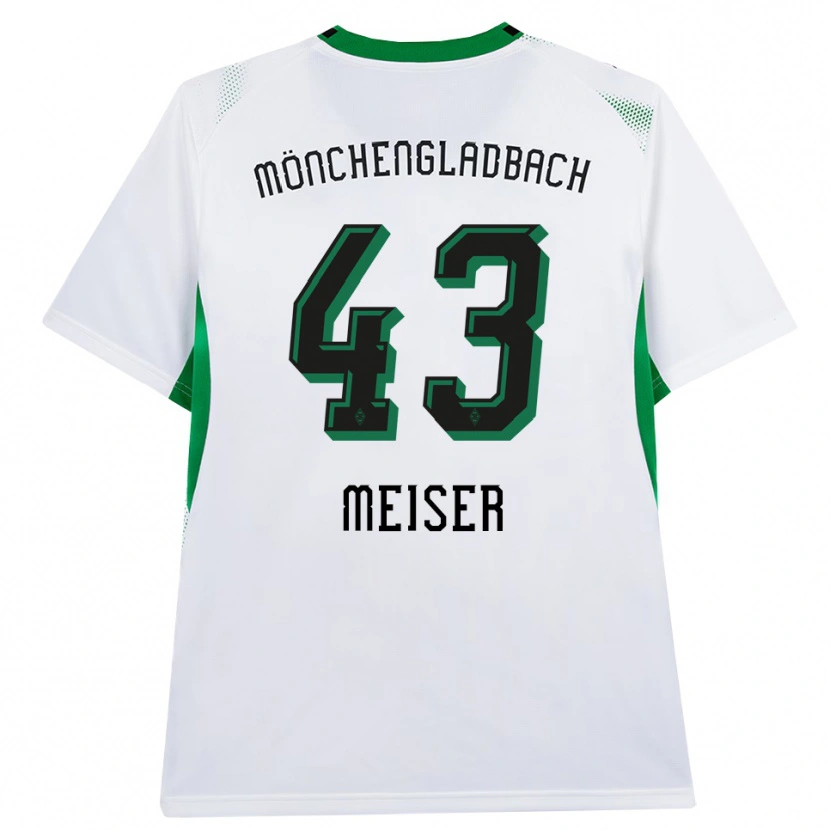 Danxen Pánské Tyler Meiser #43 Bílá Černá Zelená Domů Hráčské Dresy 2026/27 Dres