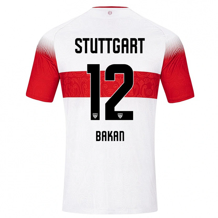 Danxen Pánské Eren Bakan #12 Bílá Červená Žlutá Domů Hráčské Dresy 2026/27 Dres