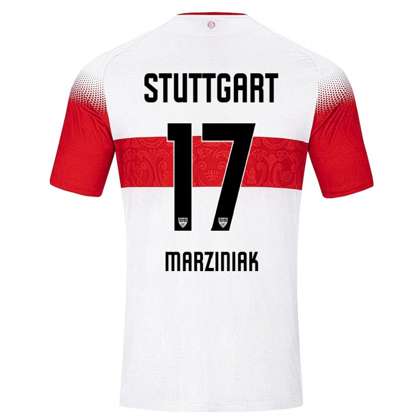 Danxen Pánské Chiara Marziniak #17 Bílá Červená Žlutá Domů Hráčské Dresy 2026/27 Dres
