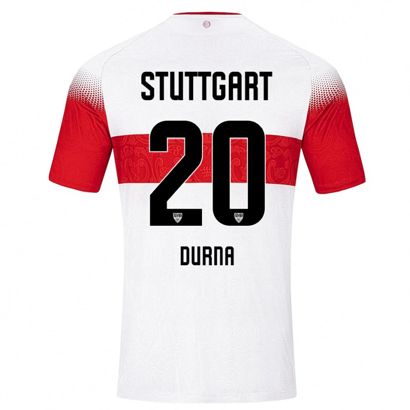 Danxen Pánské Tuncay Durna #20 Bílá Červená Žlutá Domů Hráčské Dresy 2026/27 Dres