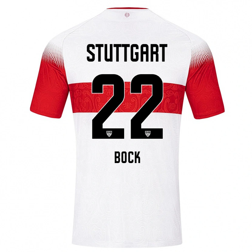 Danxen Pánské Julian Bock #22 Bílá Červená Žlutá Domů Hráčské Dresy 2026/27 Dres