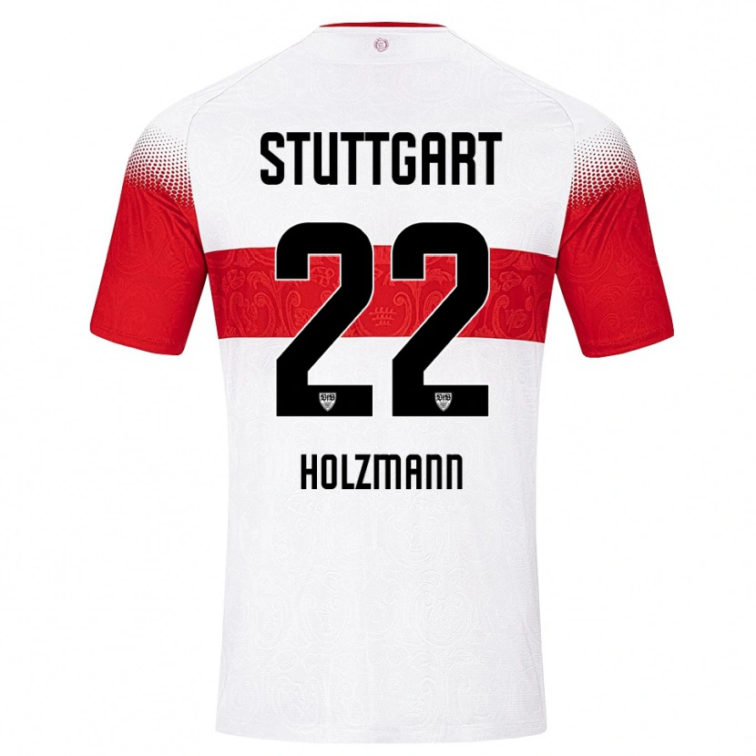 Danxen Pánské Lucas Holzmann #22 Bílá Červená Žlutá Domů Hráčské Dresy 2026/27 Dres