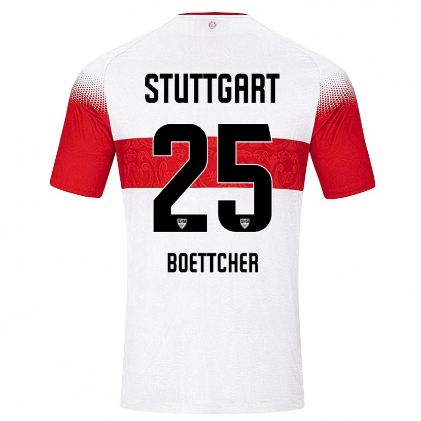 Danxen Pánské Eve Boettcher #25 Bílá Červená Žlutá Domů Hráčské Dresy 2026/27 Dres