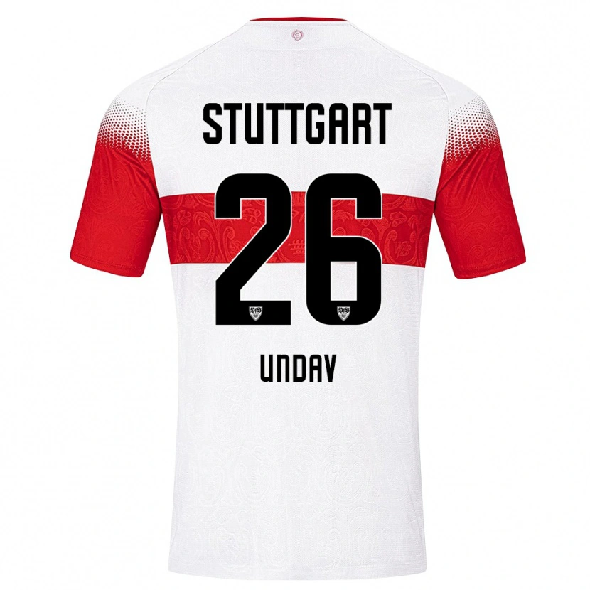 Danxen Pánské Deniz Undav #26 Bílá Červená Žlutá Domů Hráčské Dresy 2026/27 Dres