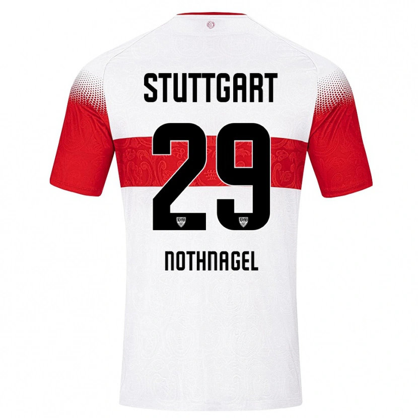 Danxen Pánské Dominik Nothnagel #29 Bílá Červená Žlutá Domů Hráčské Dresy 2026/27 Dres