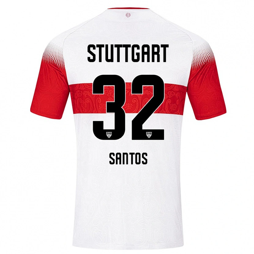 Danxen Pánské Tom Santos #32 Bílá Červená Žlutá Domů Hráčské Dresy 2026/27 Dres