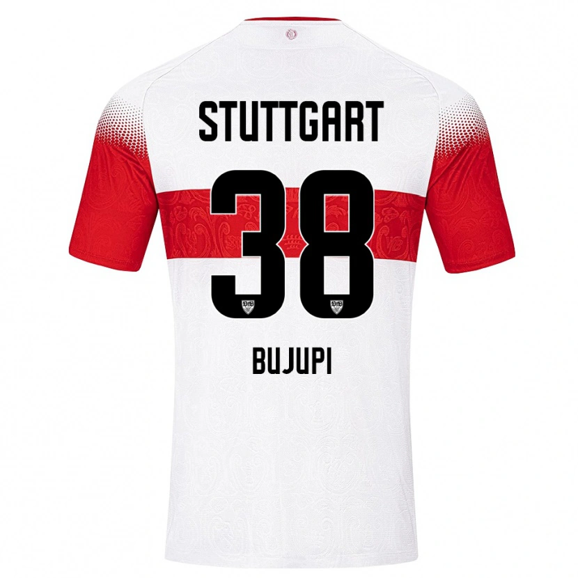 Danxen Pánské Eliot Bujupi #38 Bílá Červená Žlutá Domů Hráčské Dresy 2026/27 Dres