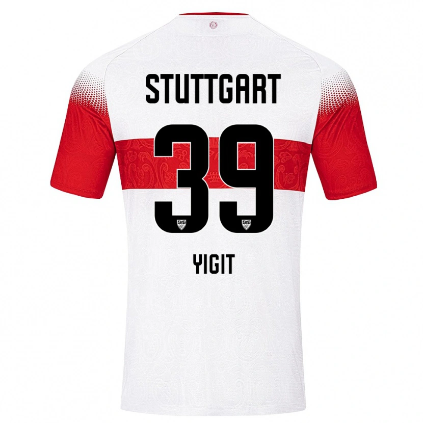 Danxen Pánské Ertugrul Yigit #39 Bílá Červená Žlutá Domů Hráčské Dresy 2026/27 Dres