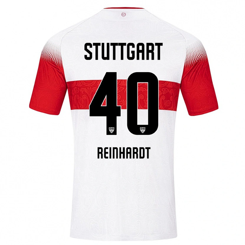 Danxen Pánské Peter Reinhardt #40 Bílá Červená Žlutá Domů Hráčské Dresy 2026/27 Dres