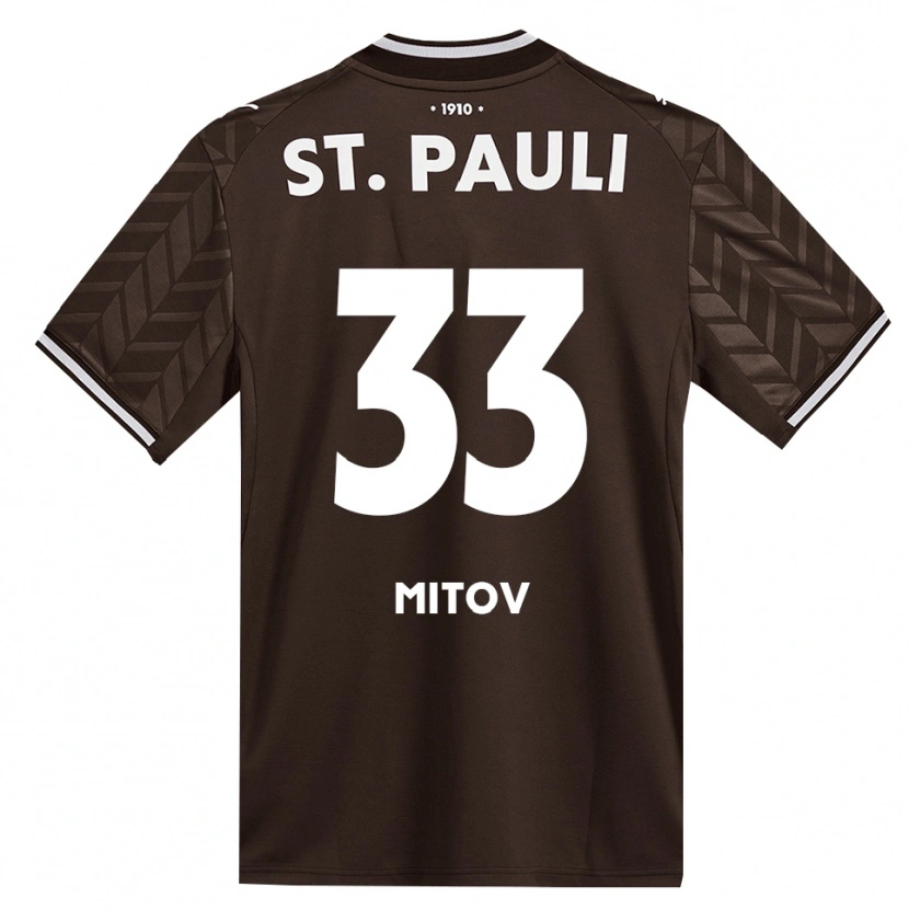 Danxen Pánské Dimitar Mitov #33 Káva Bílá Domů Hráčské Dresy 2026/27 Dres