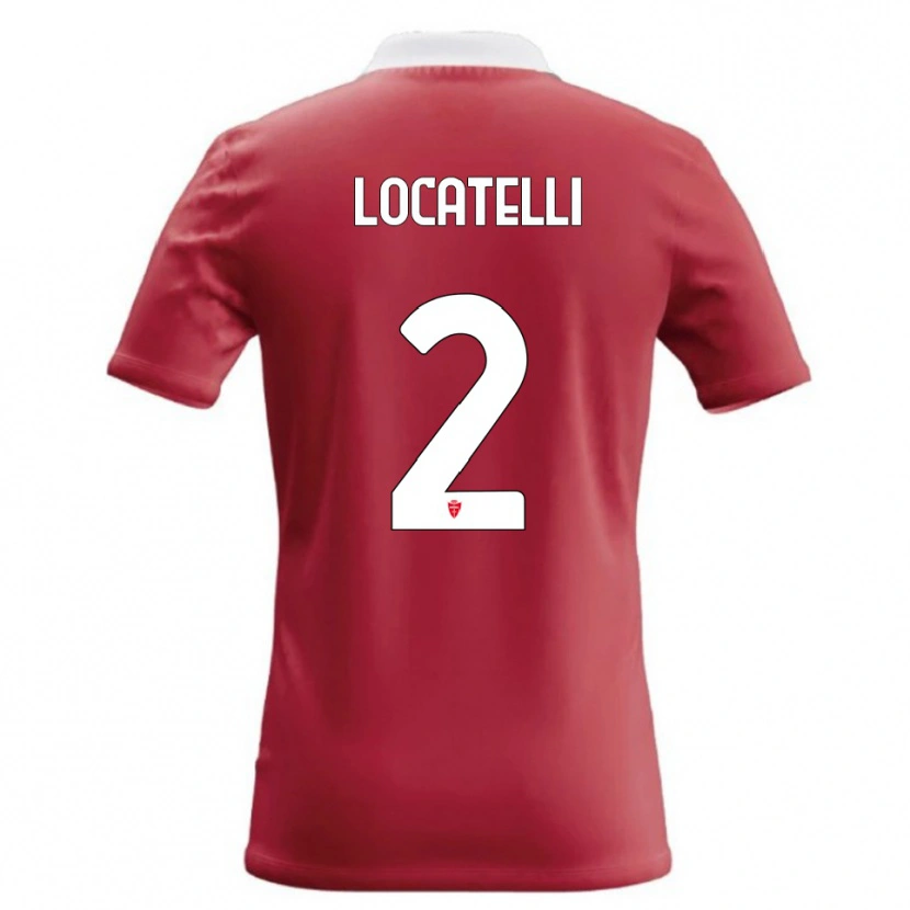 Danxen Pánské Gabriel Locatelli #2 Červená Bílá Domů Hráčské Dresy 2026/27 Dres