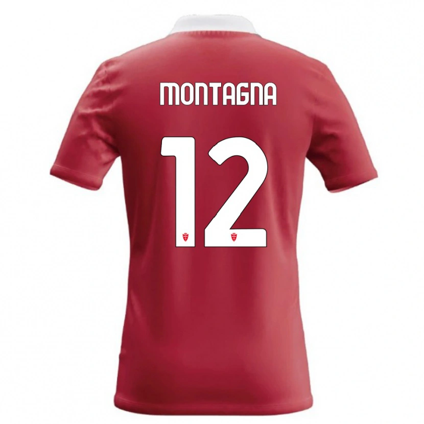 Danxen Pánské Jacopo Montagna #12 Červená Bílá Domů Hráčské Dresy 2026/27 Dres