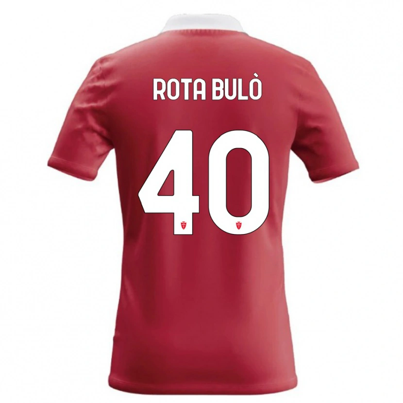Danxen Pánské Pietro Rota Bulò #40 Červená Bílá Domů Hráčské Dresy 2026/27 Dres