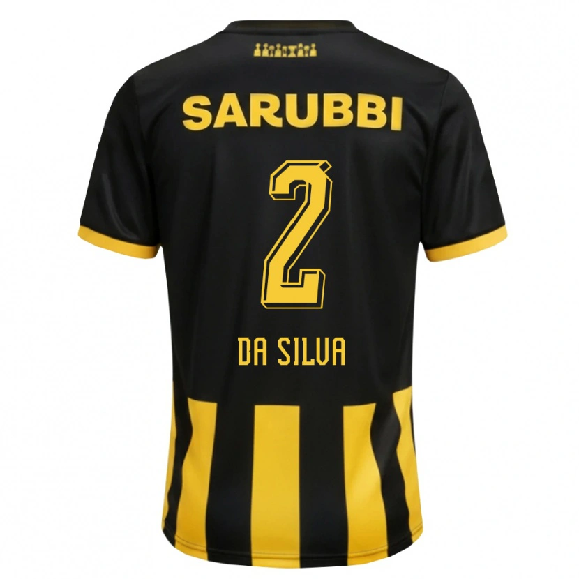 Danxen Pánské Gabriel Da Silva #2 Černá Žlutá Domů Hráčské Dresy 2026/27 Dres