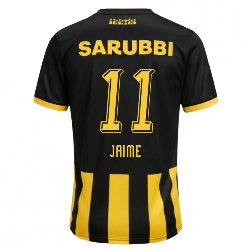 Danxen Pánské Leonel Jaime #11 Černá Žlutá Domů Hráčské Dresy 2026/27 Dres