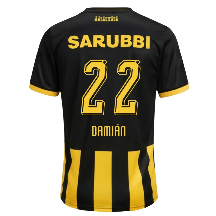 Danxen Pánské Damián Suárez #22 Černá Žlutá Domů Hráčské Dresy 2026/27 Dres