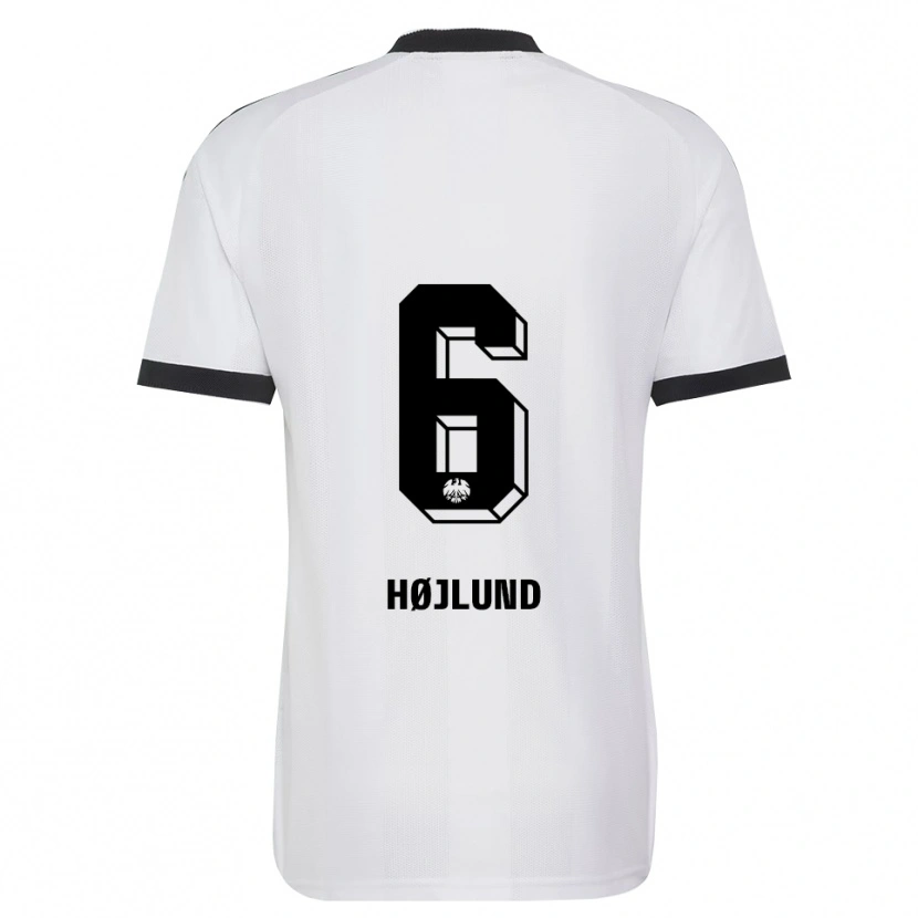 Danxen Pánské Oscar Højlund #6 Černá Bílá Daleko Hráčské Dresy 2026/27 Dres