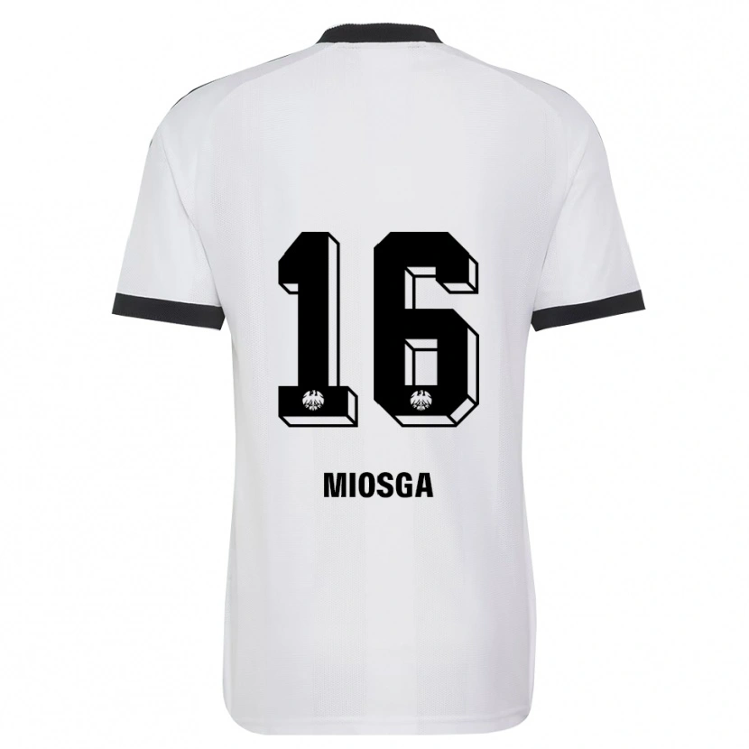 Danxen Pánské Kimani Miosga #16 Černá Bílá Daleko Hráčské Dresy 2026/27 Dres