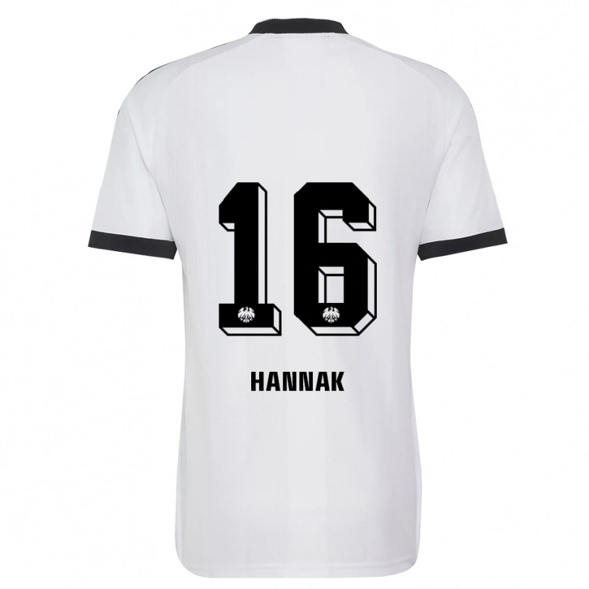 Danxen Pánské Tim Hannak #16 Černá Bílá Daleko Hráčské Dresy 2026/27 Dres