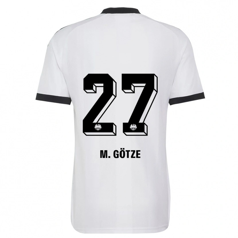 Danxen Pánské Mario Götze #27 Černá Bílá Daleko Hráčské Dresy 2026/27 Dres