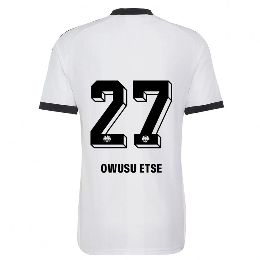 Danxen Pánské Collin Owusu Etse #27 Černá Bílá Daleko Hráčské Dresy 2026/27 Dres