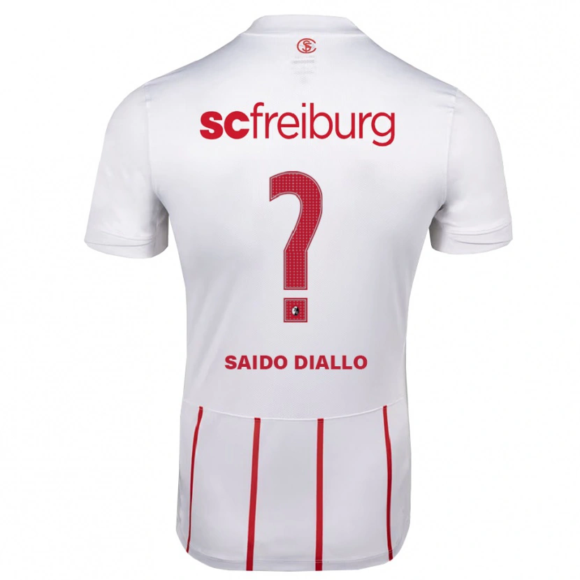 Danxen Pánské Mamadou Saido Diallo #0 Bílá Červená Žlutá Daleko Hráčské Dresy 2026/27 Dres