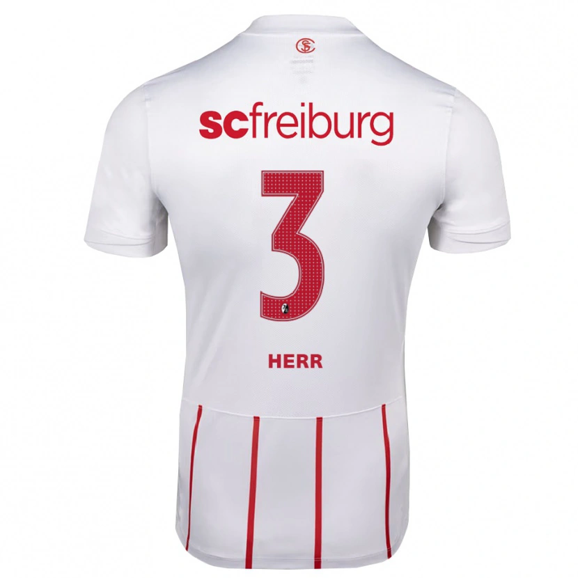Danxen Pánské Ben Herr #3 Bílá Červená Žlutá Daleko Hráčské Dresy 2026/27 Dres