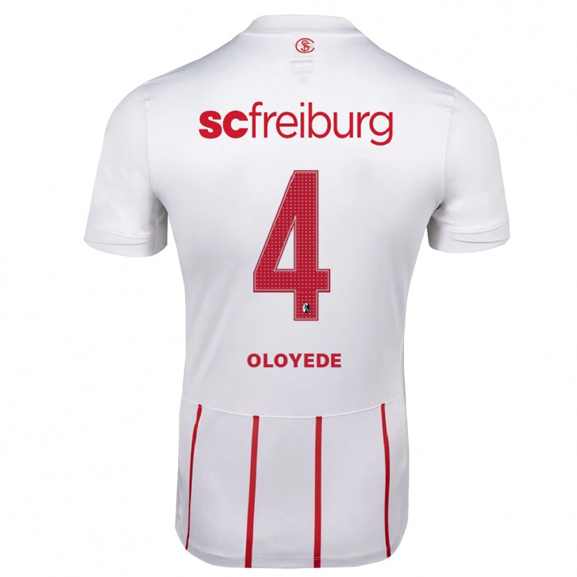 Danxen Pánské Sebastian Oloyede #4 Bílá Červená Žlutá Daleko Hráčské Dresy 2026/27 Dres