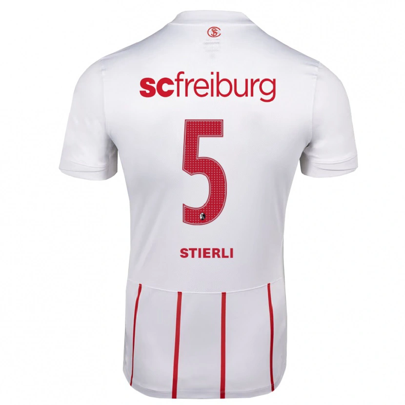Danxen Pánské Julia Stierli #5 Bílá Červená Žlutá Daleko Hráčské Dresy 2026/27 Dres