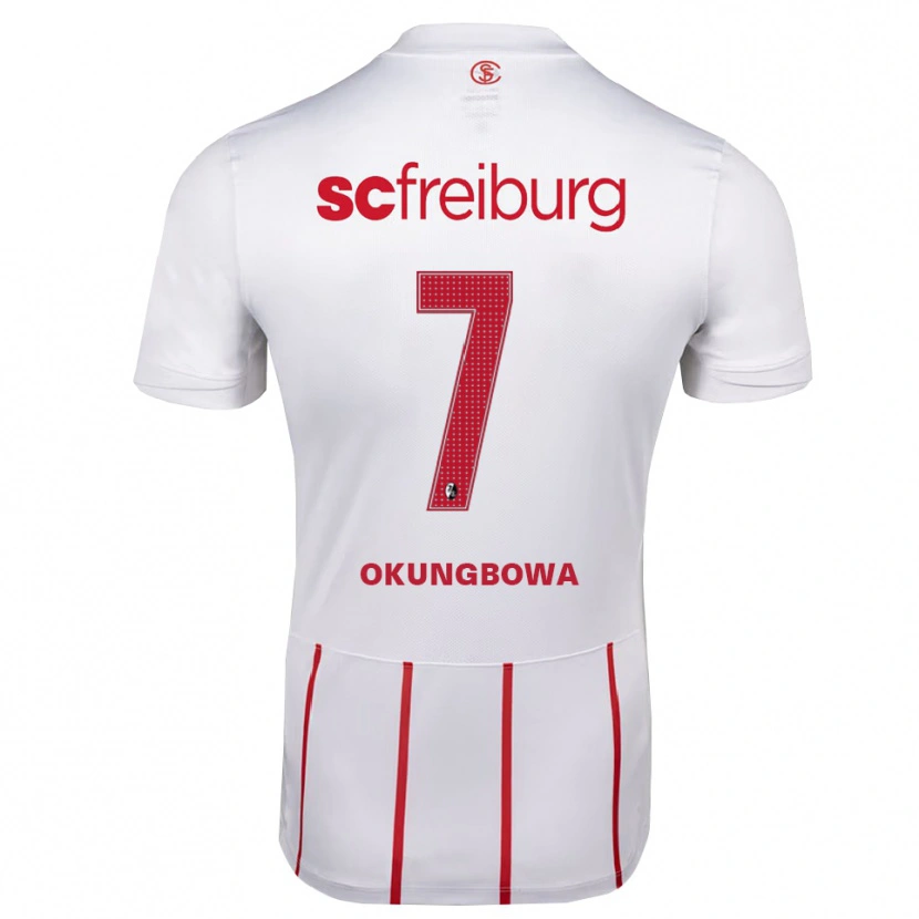 Danxen Pánské Osagie Okungbowa #7 Bílá Červená Žlutá Daleko Hráčské Dresy 2026/27 Dres
