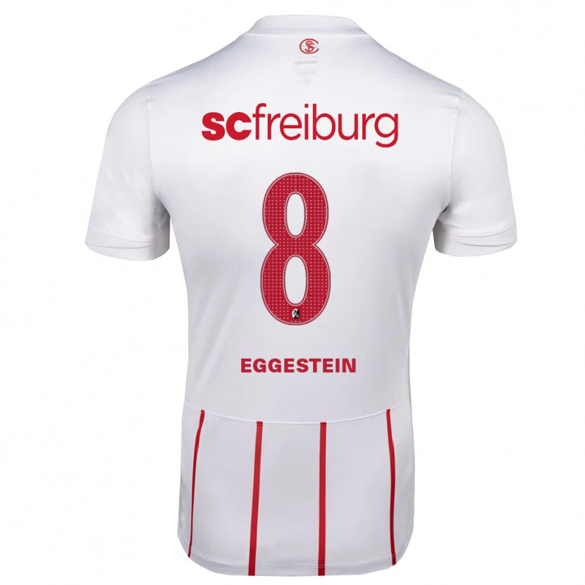 Danxen Pánské Maximilian Eggestein #8 Bílá Červená Žlutá Daleko Hráčské Dresy 2026/27 Dres